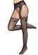 Колготки Leg Avenue Fishnet tights with back seam One size Black, задний шов, кружево, сетка &mdash; фото 3 из 5