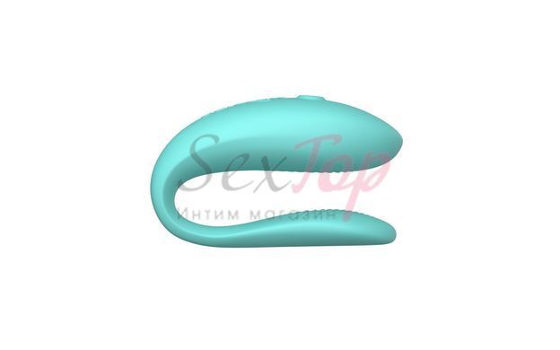 Смарт-вібратор для пар We-Vibe Sync Lite Aqua, 10 віброрежимів, можна поєднувати з проникним сексом - фото товару 2