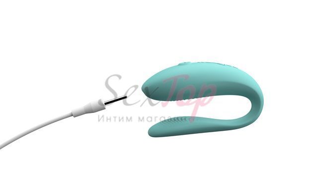 Смарт-вібратор для пар We-Vibe Sync Lite Aqua, 10 віброрежимів, можна поєднувати з проникним сексом - фото товару 5
