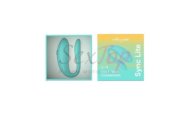 Смарт-вібратор для пар We-Vibe Sync Lite Aqua, 10 віброрежимів, можна поєднувати з проникним сексом - фото товару 7