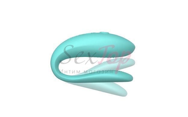 Смарт-вібратор для пар We-Vibe Sync Lite Aqua, 10 віброрежимів, можна поєднувати з проникним сексом - фото товару 3