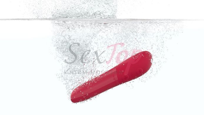 Мощная вибропуля Tango X Cherry Red by We-Vibe, 7 режимов вибрации, 8 уровней интенсивности &mdash;  фото товара 3