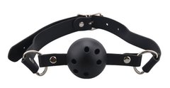 Кляп BDSM-NEW Breathable ball gag plastic, black Черный 1