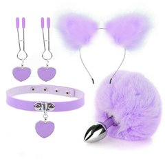 Фиолетовый нежный бдсм комплект Fur Sexy Kit IXI61976 фото