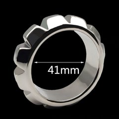 Фиксаторы для пениса Stainless Steel Cock Ring with gearwheel Small IXI61504 фото