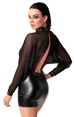 Платье Noir Handmade F348 Powerwetlook and tulle dress - M &mdash;  фото товара 3
