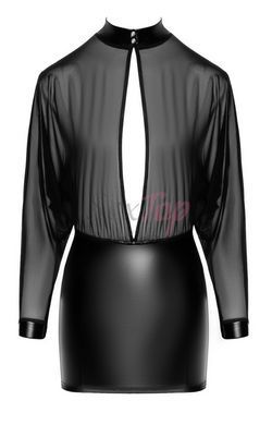 Платье Noir Handmade F348 Powerwetlook and tulle dress - M &mdash;  фото товара 5