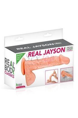 Фалоімітатор Real Body &mdash; Real Jayson Flesh, TPE, діаметр 4 см - фото товару 3