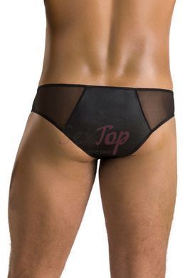 Чоловічі сліпи на блискавці Passion 042 SLIP TIMMY S/M Black, екошкіра, сітка - фото товару 2