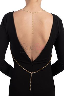 Золотистий ланцюжок для бюста Bijoux Pour Toi &ndash; Elena Gold зі стразами - фото товару 2