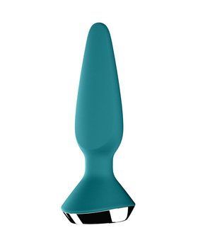 Анальна смарт-вібропробка Satisfyer Plug-ilicious 1 Petrol,  - 1