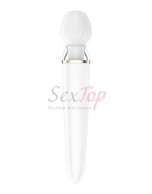 Смарт вібромасажер зі змінною головкою Satisfyer Double Wand-er - фото товару 2