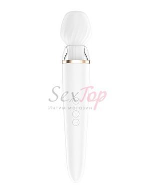Смарт вібромасажер зі змінною головкою Satisfyer Double Wand-er - фото товару 3