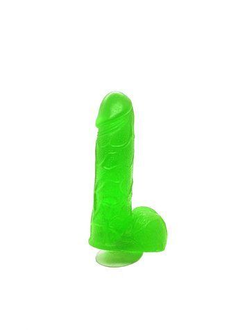 Крафтовое мыло-член с присоской Чистый Кайф Green size S натуральное &mdash;  фото товара 1