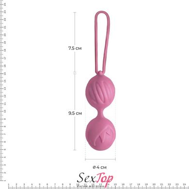 Вагинальные шарики Adrien Lastic Geisha Lastic Balls BIG Pink (L), диаметр 4см, вес 90гр AD40301 фото