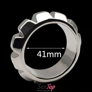 Фиксаторы для пениса Stainless Steel Cock Ring with gearwheel Small IXI61504 фото