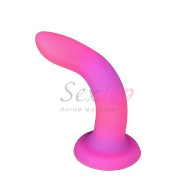 Фалоімітатор, що світиться в темряві, ADDICTION Rave 8&Prime;, Glow in the Dark Dildo Pink Purple, 20,3 см - фото товару 2