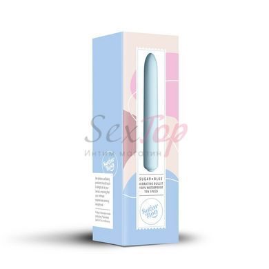Мінівібратор SugarBoo Sugar Blue, 10 рівнів інтенсивності - фото товару 5