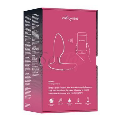 Анальна смарт-вібропробка We-Vibe Ditto+ Cosmic Pink з пультом ДК - фото товару 11