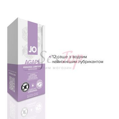 Набор лубрикантов Foil Display Box &ndash; JO Agape Lubricant &ndash; 12 x 10ml &mdash;  фото товара 2