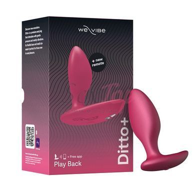 Анальна смарт-вібропробка We-Vibe Ditto+ Cosmic Pink з пультом ДК - фото товару 9