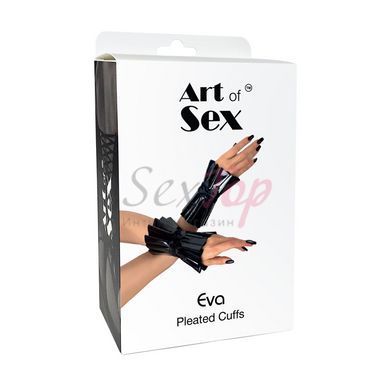 Плиссированные манжеты на руки Art of Sex - Eva, цвет красный &mdash;  фото товара 4