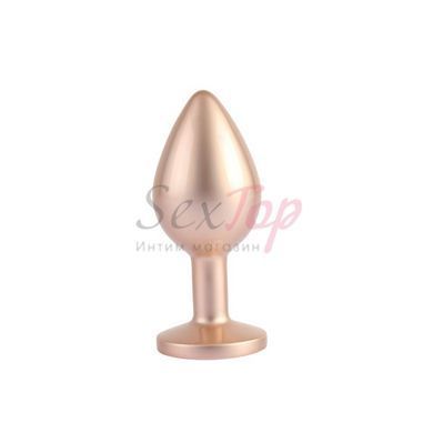 Анальна пробка із кристалом кольору рожевого золота Chisa Candy Gem Butt Plug розмір Medium - фото товару 2