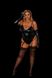 Эротический костюм кошечки "Игривая Стефани" XXL, боди, перчатки, без маски SO5050 фото 1