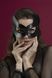 Маска кішечки Feral Feelings - Kitten Mask, натуральна шкіра, чорна SO3409 фото 1