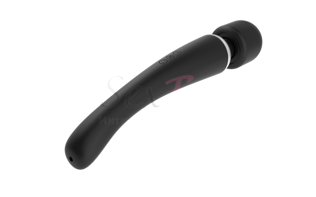 Потужний вібромасажер Dorcel Megawand Black перезаряджуваний, 160 режимів - фото товару 3