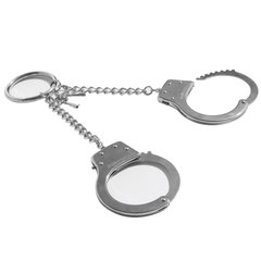 Наручники Sex and Mischief - Ring Metal Handcuffs на довгому ланцюжку з кільцем SO2174 фото