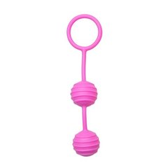 Вагінальні кульки Easytoys Vertical Ribbed Geisha Balls-Pink Рожевий 1