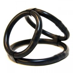 Силиконовые кольца на пенис черного цвета IXI40630 фото
