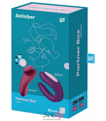 Набор Satisfyer Partner Box 1 (вибратор для пар Double Joy + вибратор в трусики Sexy Secret) SO7143 фото