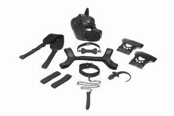 Набор BDSM щенка Master Series Luxury Pup Arsenal Set - Black,  - 1