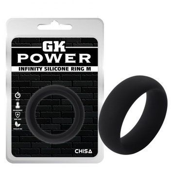 Ерекційне кільце для чоловіків чорного кольору Chisa Infinity Ring Medium - фото товару 1