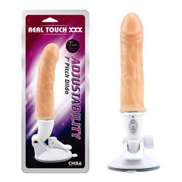 Фалоімітатор на присосці тілесного кольору Chisa Adjustability Pitch Dildo, Телесный - 1