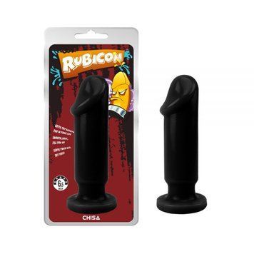 Анальная черная пробка с головкой Chisa Evil Dildo Plug Large &mdash;  фото товара 1