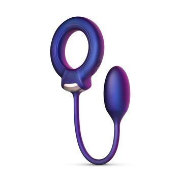 Ерекційне віброкільце з віброяйцем Hueman - Eclipse Anal Vibrator,  - 1
