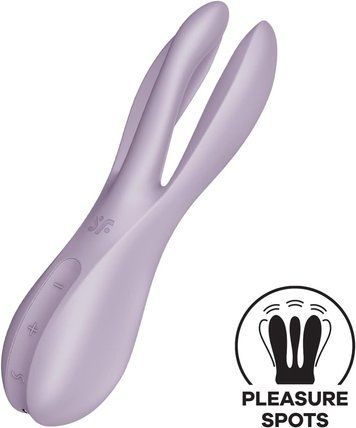 Кліторальний вібратор Satisfyer Threesome 2 Violet - фото товару 1