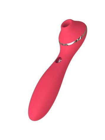 Вакуумный вибратор KISTOY Polly Plus Red &mdash;  фото товара 1