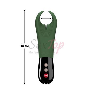 Вібратор для пеніса Fun Factory MANTA moss green/black, підходить для парних ігор - фото товару 2