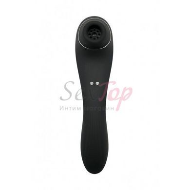 Вакуумный стимулятор с вибрацией Wooomy Smoooch Black Clitoral Suction & Vibration &mdash;  фото товара 2