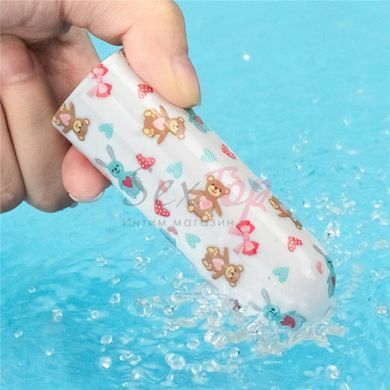 Компактний вібратор для клітора із принтом Lovetoy Rechargeable Bear Massager - фото товару 9