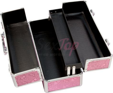 Великий кейс для зберігання секс-іграшок BMS Factory Large Lokable Vibrator Case Pink, кодовий замок - фото товару 5