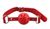 Кляп BDSM-NEW Breathable ball gag plastic, red - 280384