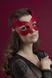 Маска кішечки Feral Feelings - Kitten Mask, натуральна шкіра, червона SO3410 фото 2