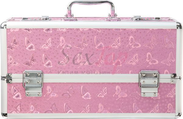 Великий кейс для зберігання секс-іграшок BMS Factory Large Lokable Vibrator Case Pink, кодовий замок - фото товару 3
