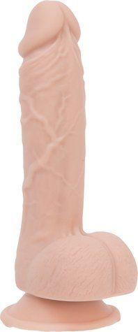 Реалістичний фалоімітатор на присосці ADDICTION &mdash; Mark 7,5&Prime; Dildo With Balls, Beige - фото товару 1