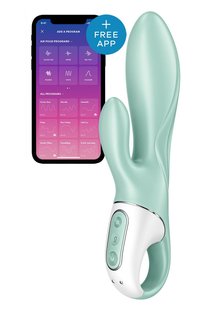 Смарт вибратор-кролик Satisfyer Air Pump Bunny 5+, надувается - SO6718